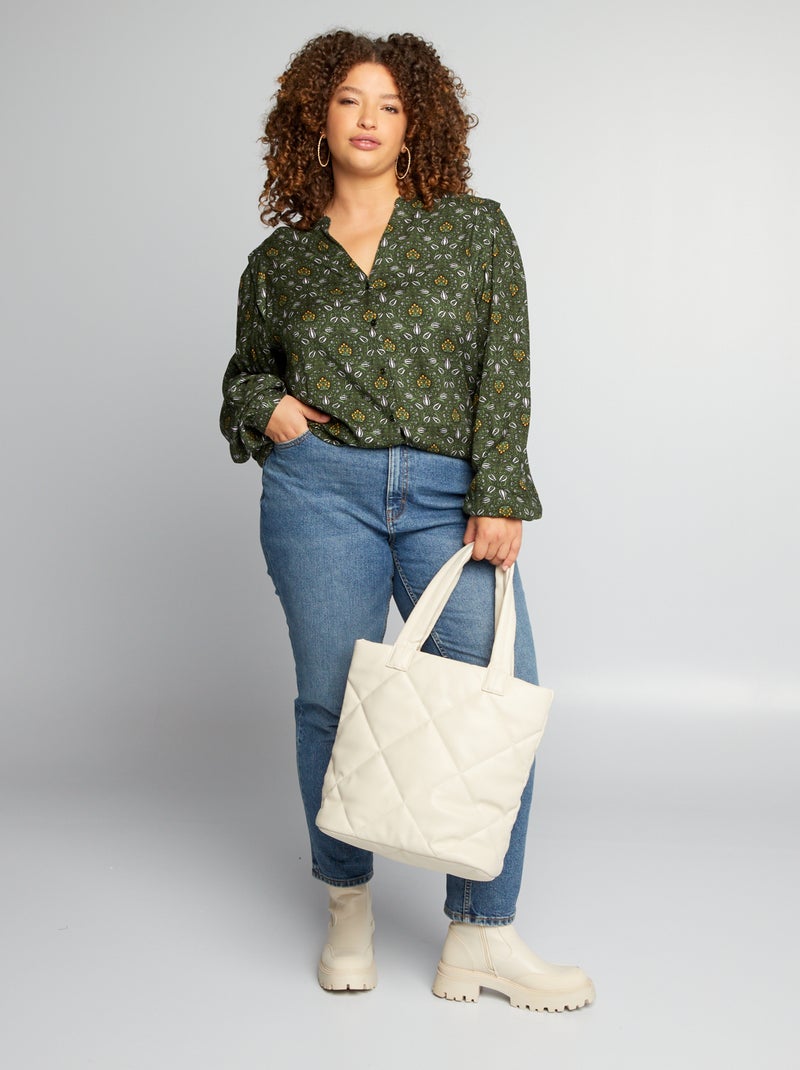 Lange blouse ZWART - Kiabi