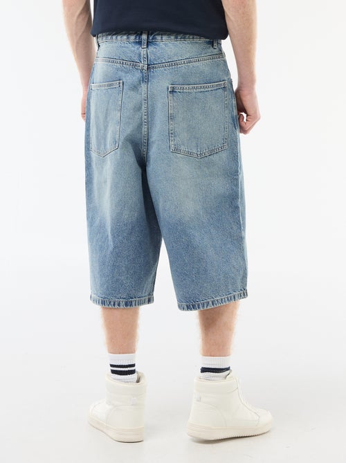 Lange denim bermuda van katoen - Kiabi