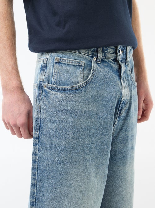 Lange denim bermuda van katoen - Kiabi