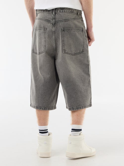 Lange denim bermuda van katoen - Kiabi