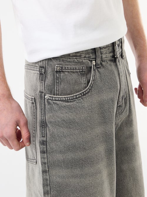 Lange denim bermuda van katoen - Kiabi