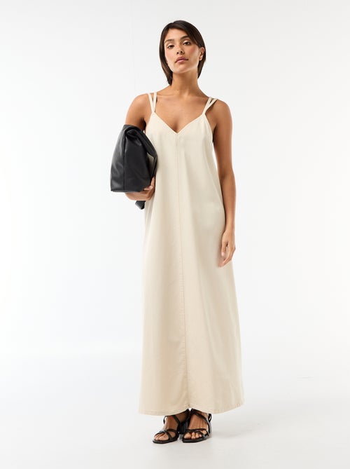 Lange denim jurk - Kiabi