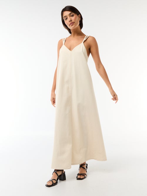 Lange denim jurk - Kiabi