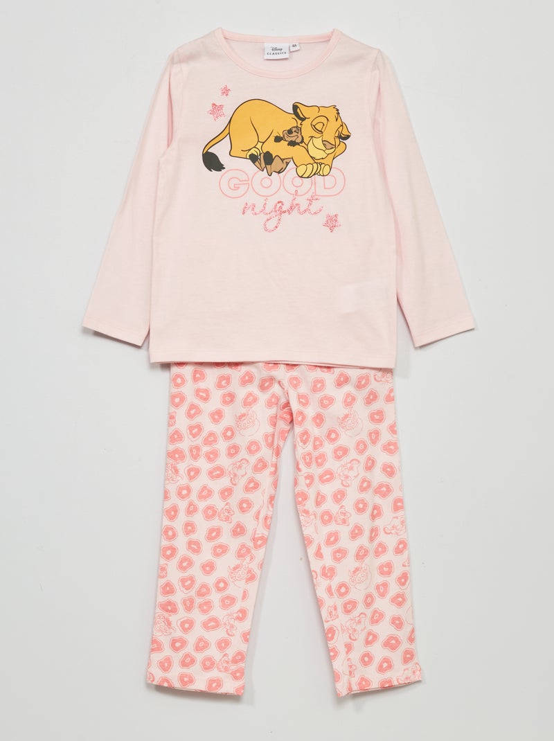 Lange Disney-pyjama met 'De Leeuwenkoning'-print - 2-delig ROSE - Kiabi