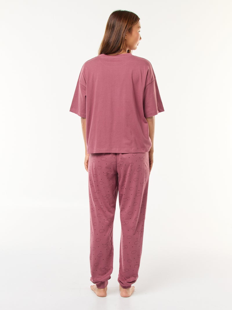 Lange Disney-pyjama met Lotso/Toy Story-print - 2-delig Rose - Kiabi