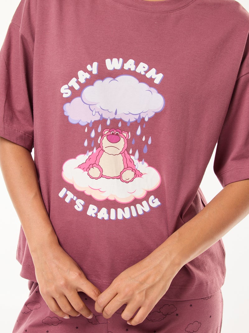 Lange Disney-pyjama met Lotso/Toy Story-print - 2-delig Rose - Kiabi