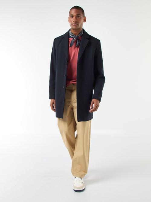 Lange, effen jas - Kiabi