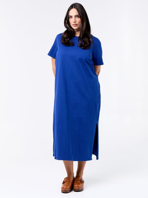 Lange effen T-shirtjurk - Kiabi