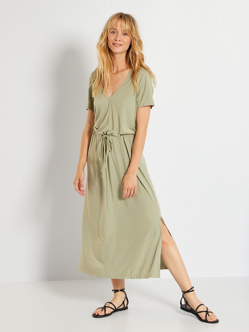 Khaki jurk best sale