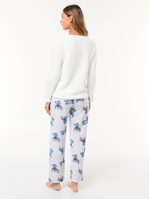 Lange fleece pyjama 'Stitch' 'Disney' - 2-delig - Kiabi