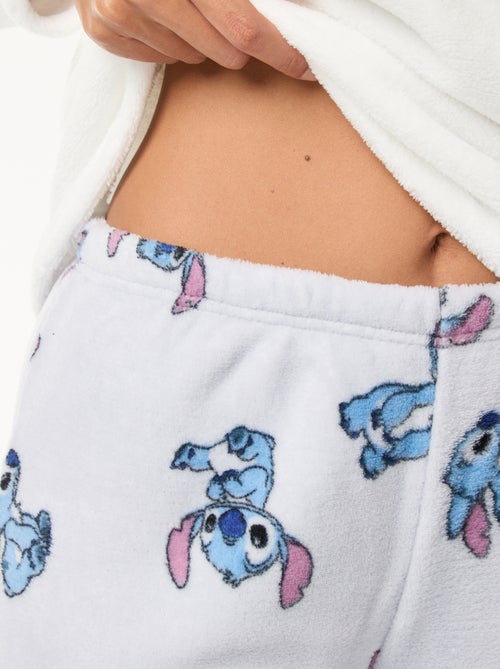 Lange fleece pyjama 'Stitch' 'Disney' - 2-delig - Kiabi