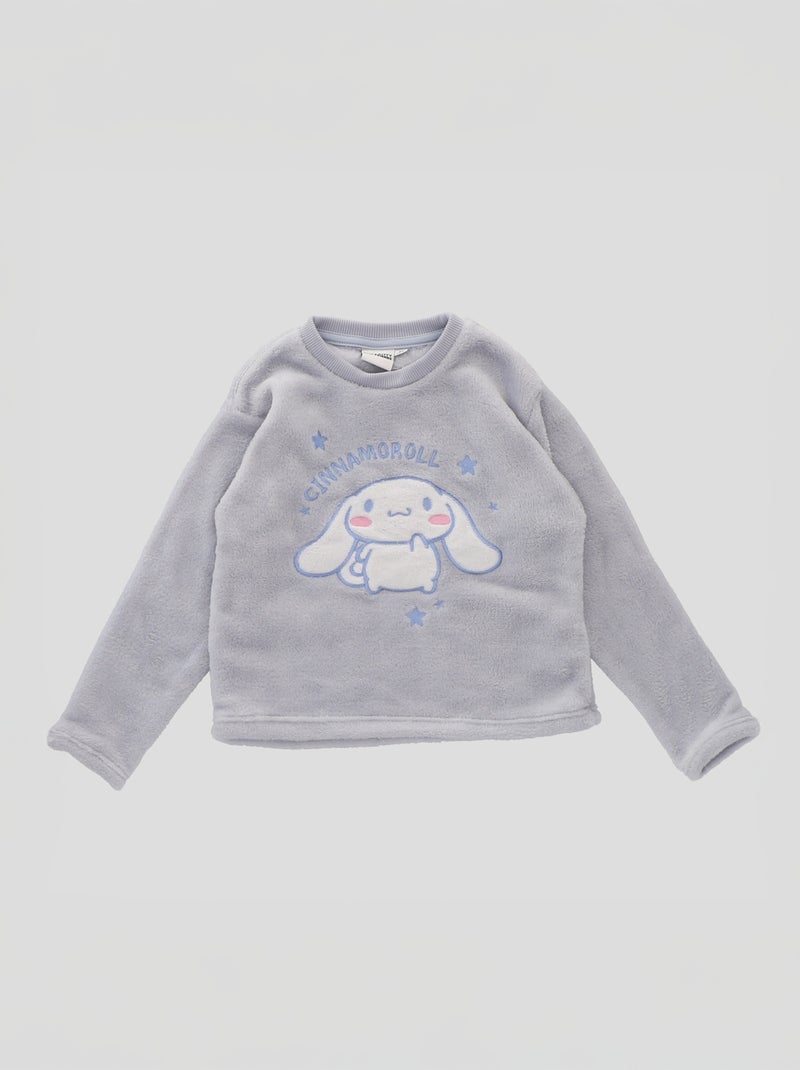 Lange fleecepyjama 'Hello Kitty' - 2-delig Blauw - Kiabi