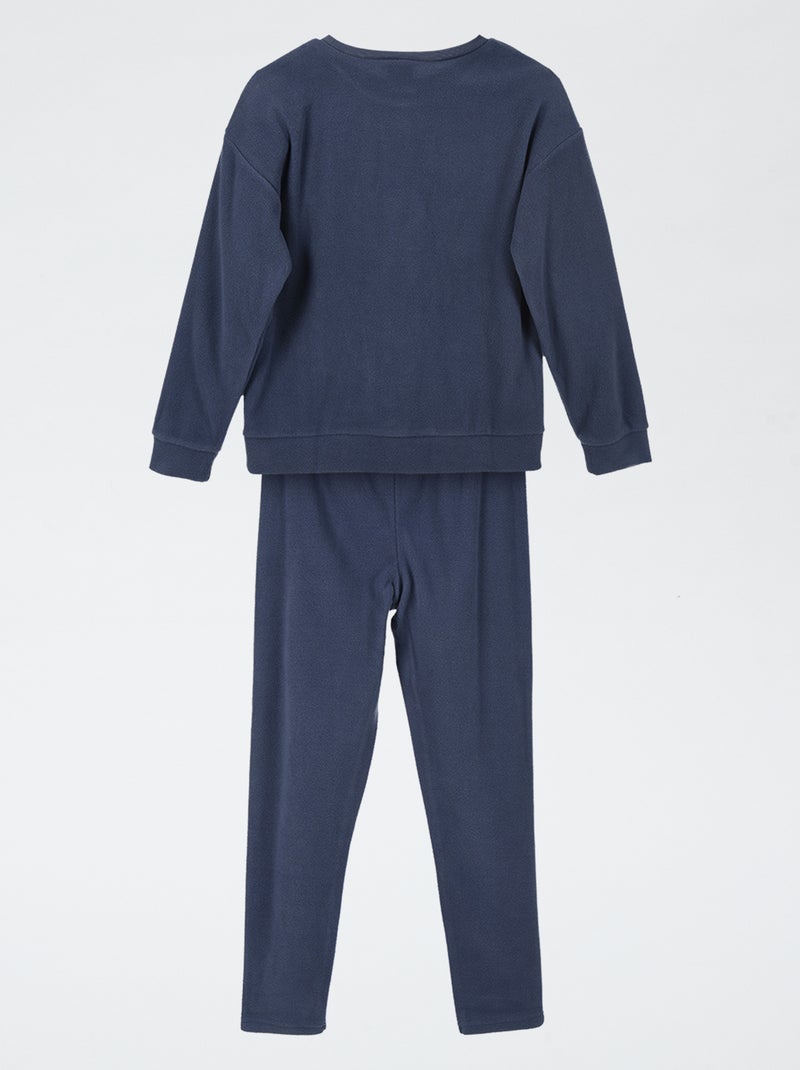 Lange fleecepyjama 'Pokémon' - 2-delig Blauw - Kiabi