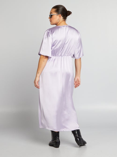 Lange, gesatineerde jurk - Kiabi