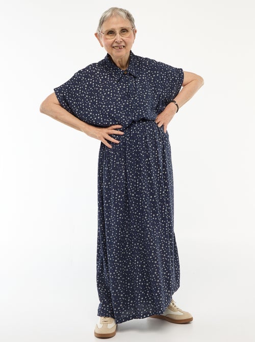 Lange hemdjurk met luipaardprint - So Easy - Kiabi