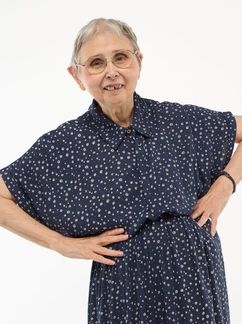 Lange hemdjurk met luipaardprint - So Easy - Kiabi