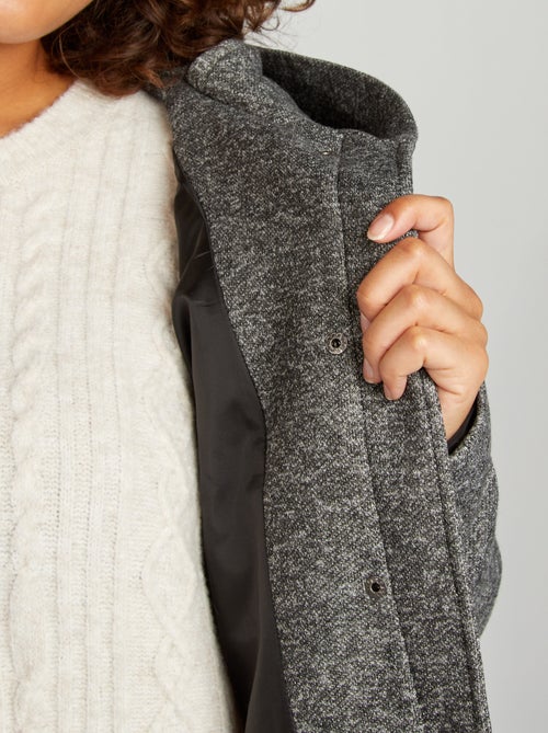 Lange jas met capuchon - Kiabi