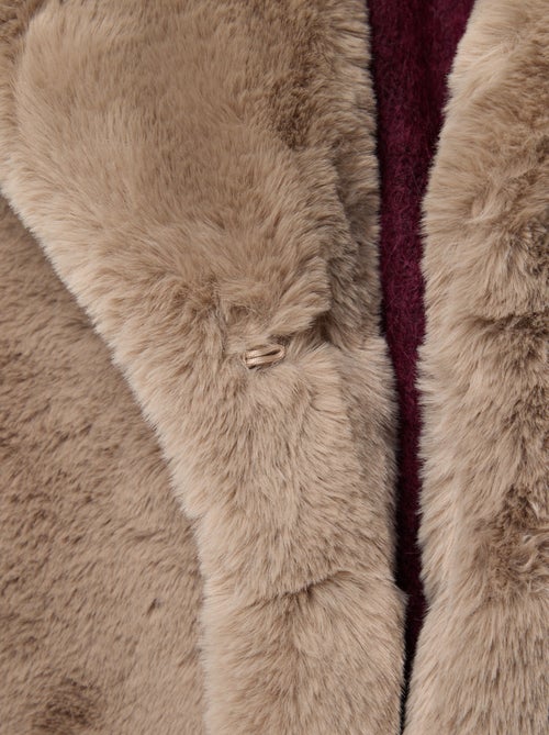 Lange jas van imitatiebont - Kiabi