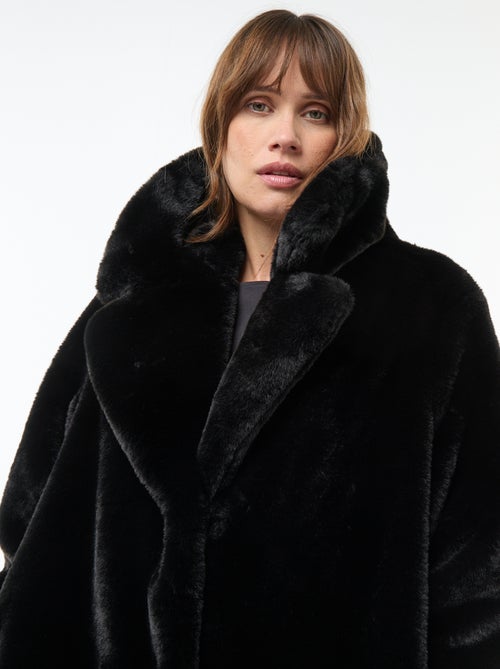 Lange jas van imitatiebont - Kiabi