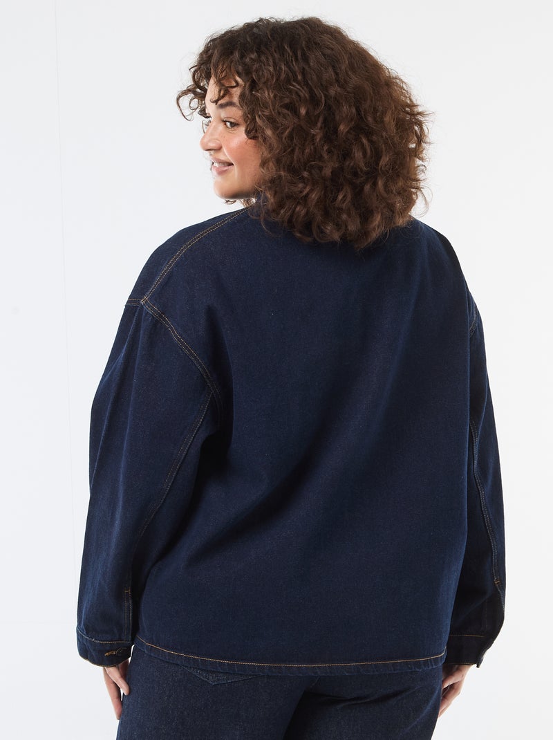 Lange jeansjas Blauw - Kiabi