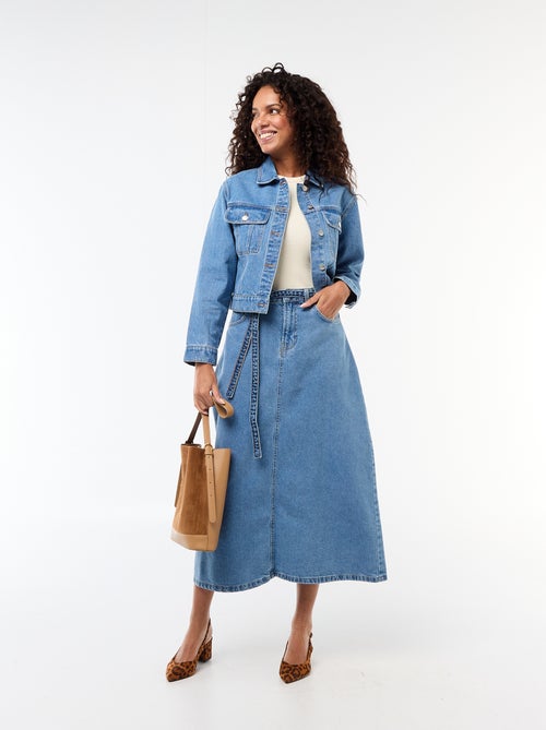 Lange jeansrok - Kiabi
