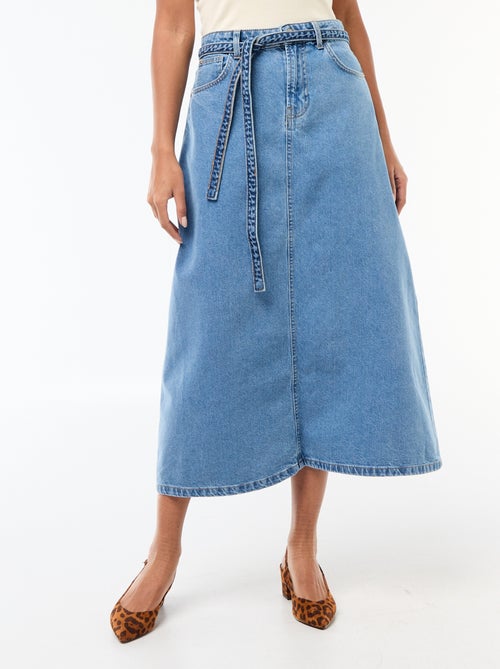Lange jeansrok - Kiabi