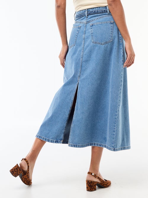 Lange jeansrok - Kiabi