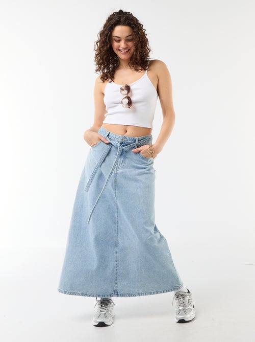 Lange jeansrok - Kiabi