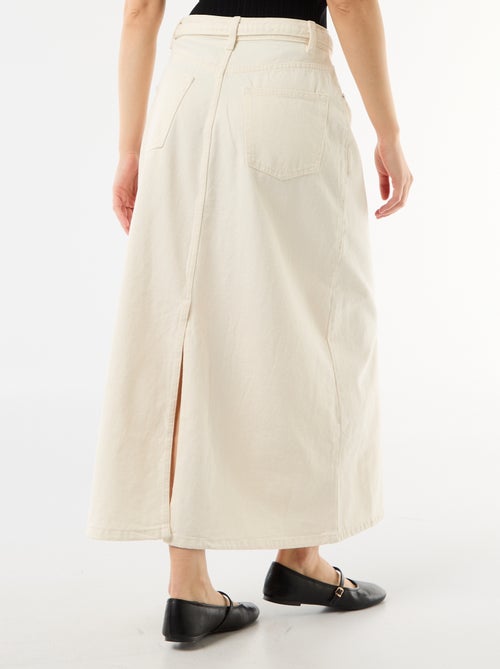 Lange jeansrok - Kiabi