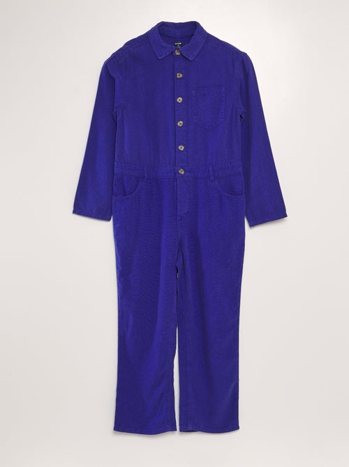 Lange jumpsuit van gemengd linnen - Uniseks - Kiabi