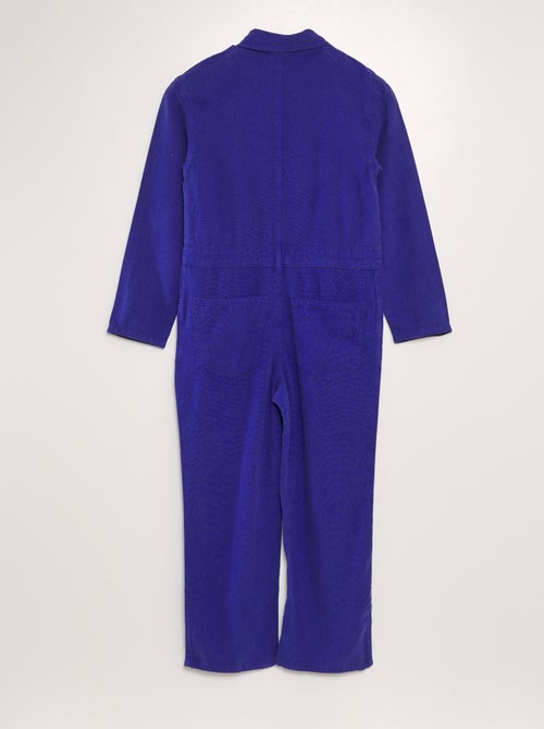 Lange jumpsuit van gemengd linnen - Uniseks - Kiabi