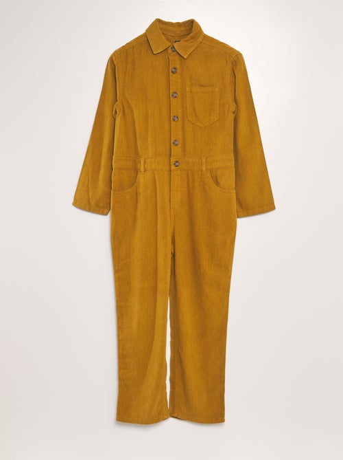 Lange jumpsuit van gemengd linnen - Uniseks - Kiabi