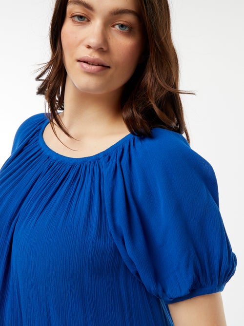 Lange jurk met bardothals - Kiabi