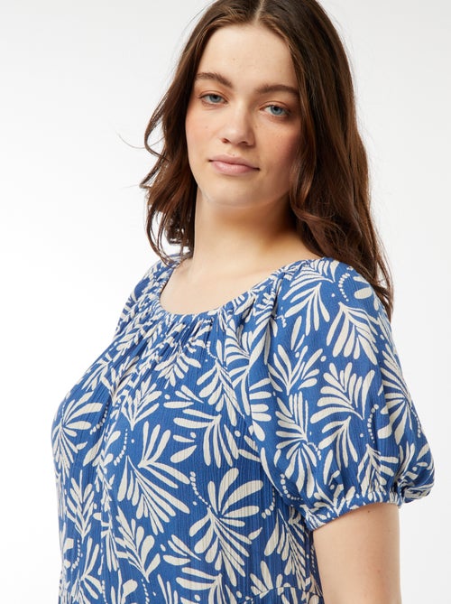 Lange jurk met bardothals - Kiabi