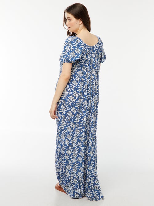 Lange jurk met bardothals - Kiabi