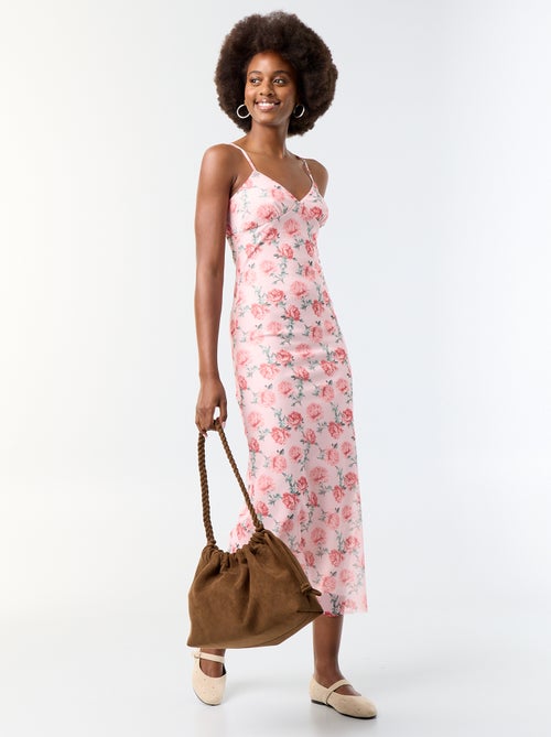 Lange jurk met bloemenprint - Kiabi Lange jurk met bloemenprint - Kiabi