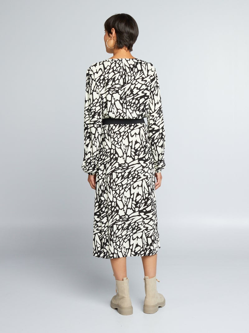 H&m Overhemdjurk Met Ceintuur Mart Visser Taylor Jurk Zwart Maxi