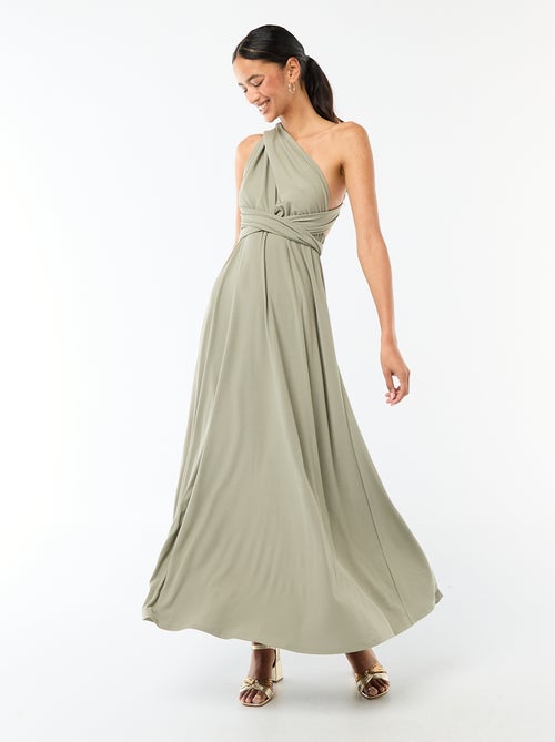 Lange jurk met meerdere draagwijzen - Kiabi