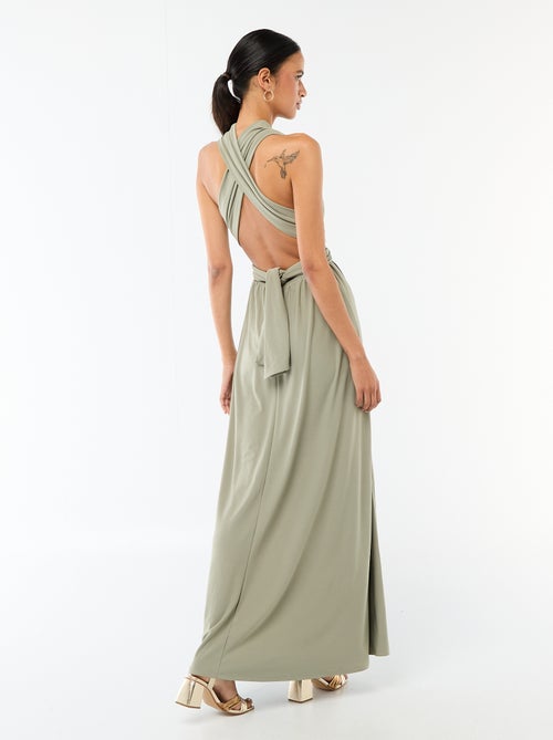 Lange jurk met meerdere draagwijzen - Kiabi