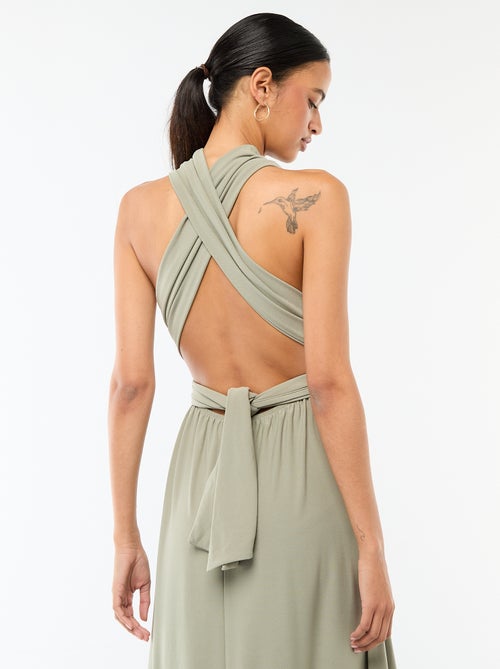 Lange jurk met meerdere draagwijzen - Kiabi