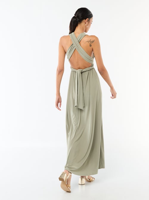 Lange jurk met meerdere draagwijzen - Kiabi