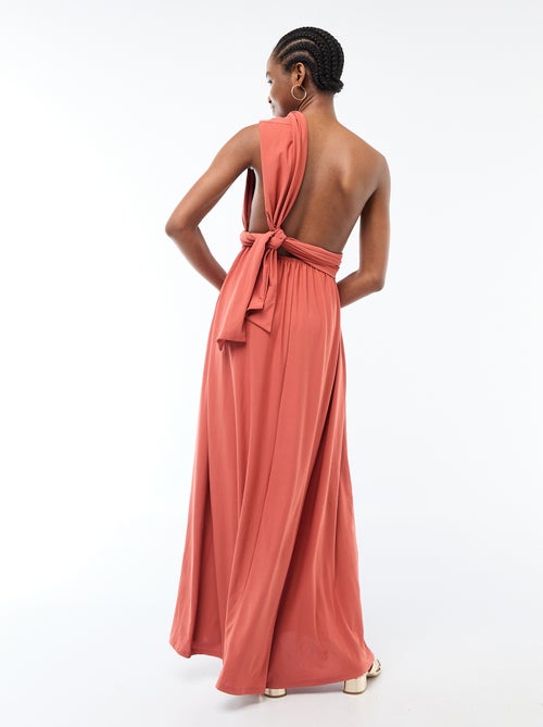 Lange jurk met meerdere draagwijzen - Kiabi