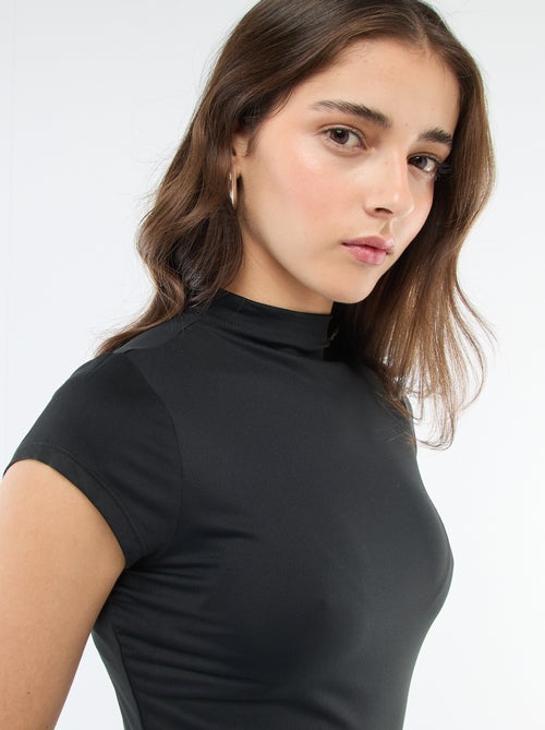 Lange jurk met perzikhuid effect - Kiabi