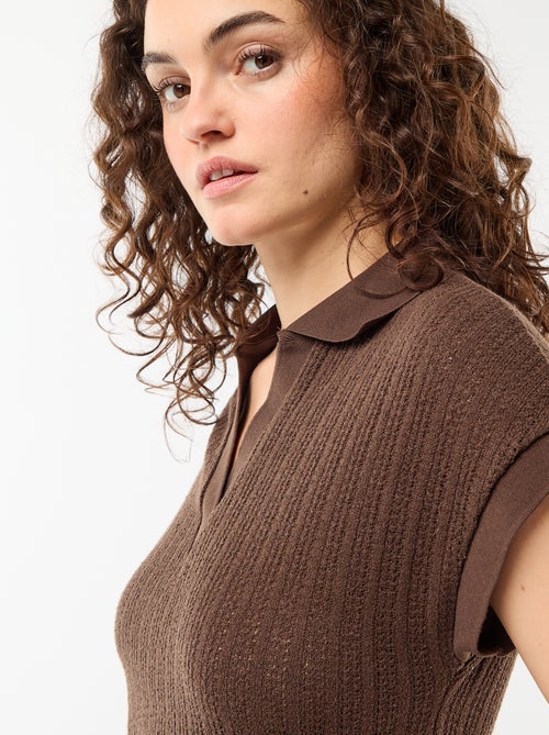 Lange jurk met polokraag - Kiabi