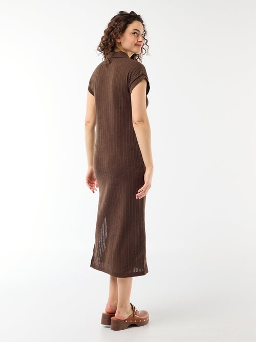 Lange jurk met polokraag - Kiabi