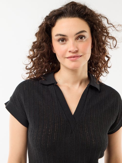 Lange jurk met polokraag - Kiabi