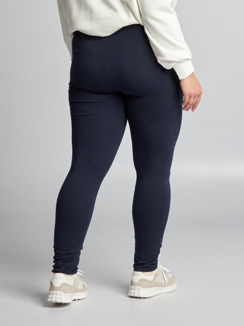 Lange katoenen legging BLAUW - Kiabi