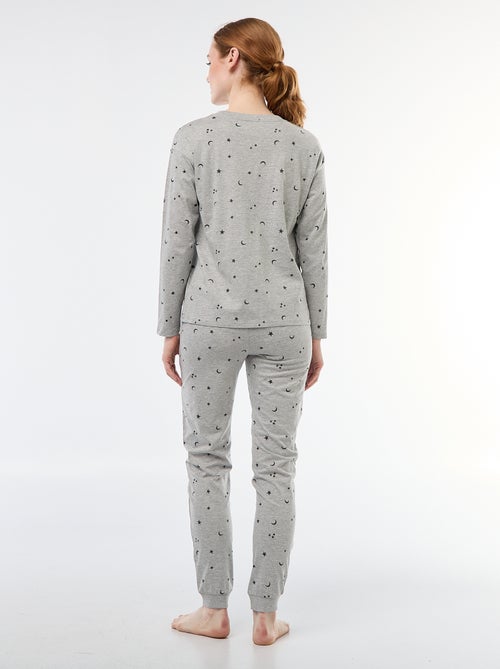 Lange katoenen pyjamaset - 2-delig - Kiabi