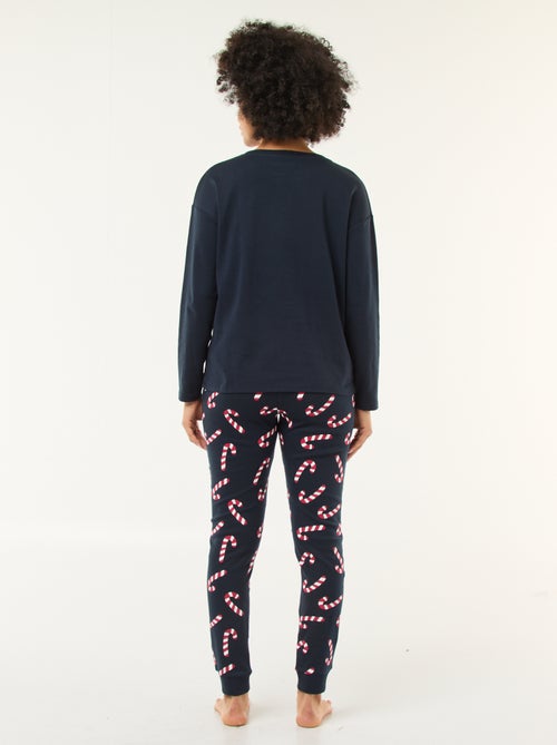 Lange kerstpyjama - 2-delig - Kiabi