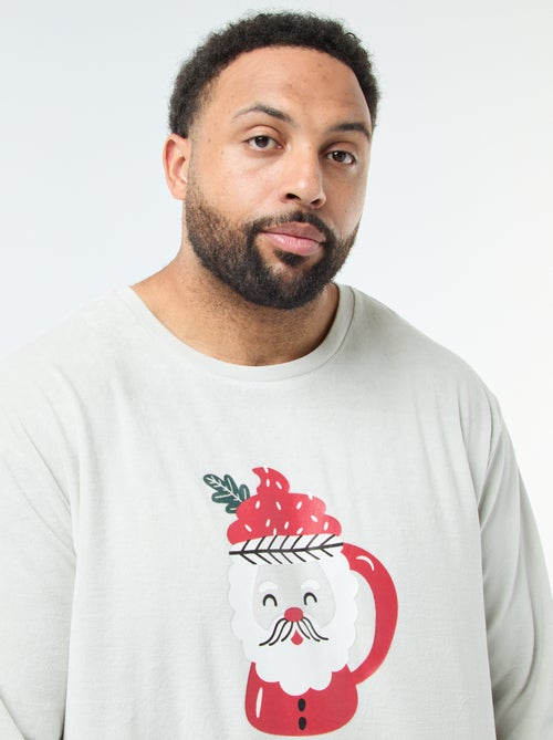 Lange kerstpyjama - 2-delig - Kiabi